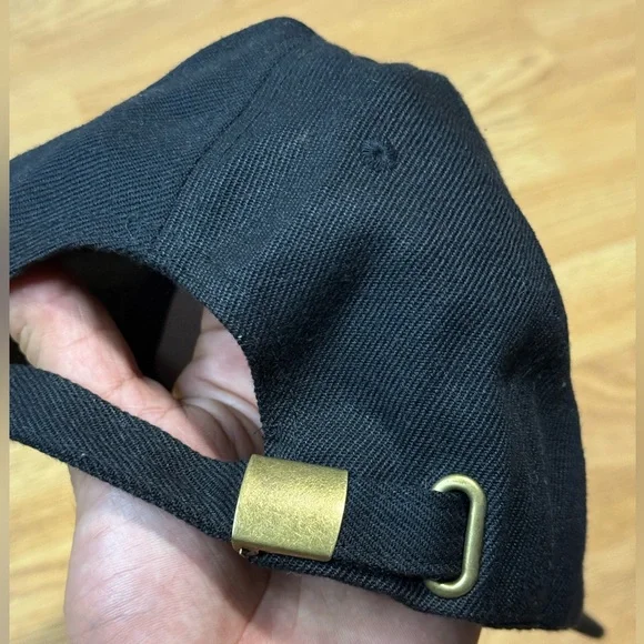 " hong kong & macau"Black Baseball Cap with Orange Embroidery - Picture 2 of 3